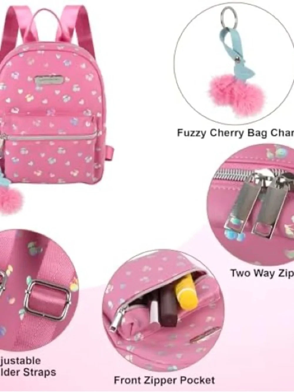 NWT pink faux  leather mini backpack by Jessica Simpson